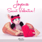 Cœur câlin et tendre pour une Saint-Valentin